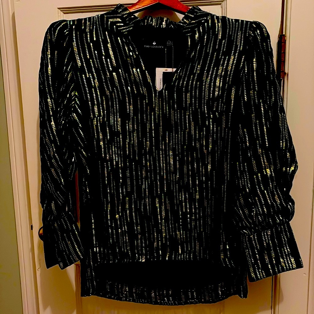 Emily Lovelock blouse NWT, sz S